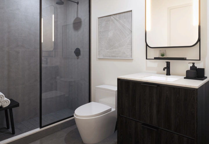 QA Condos,  Loft Bathroom Ensuite