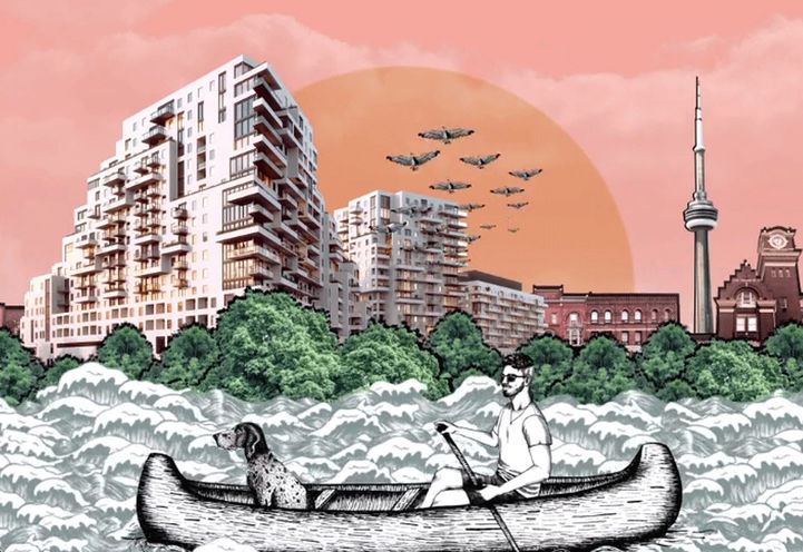 QA Condos Looking at the Building Exterios