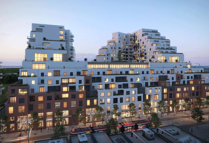 QA Condos, Looking at the Rooftop Terrace and Architectural Features