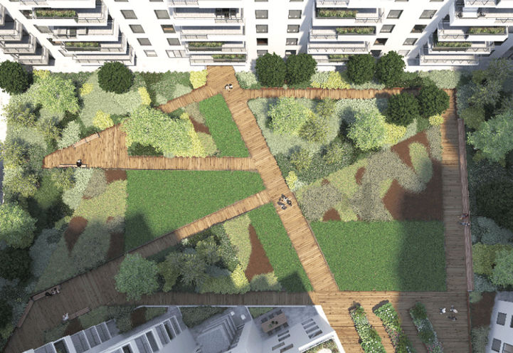 QA Condos, Looking into the Vallley Courtyard