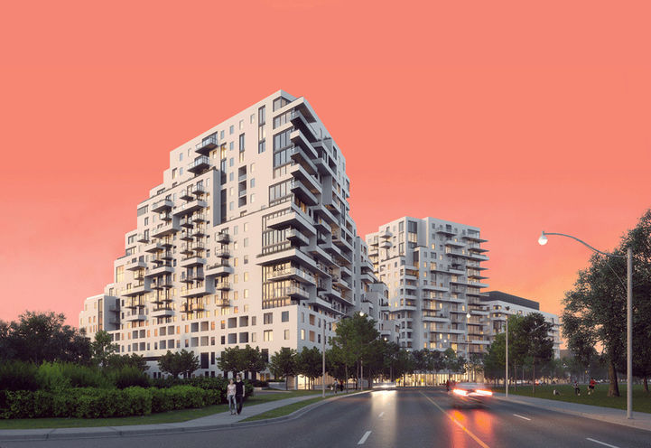 QA Condos, Sunset View  
at Queen St & Coxwell Ave