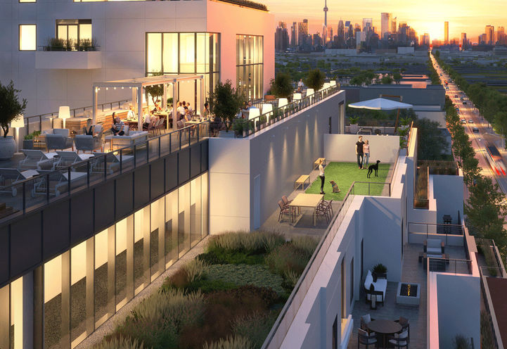 QA Condos Sunset Views from Terrace