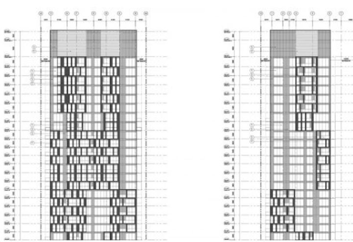 Former Building Design for Queen Church Condos