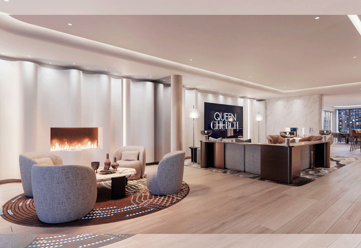 Interior View of Queen Church Condos