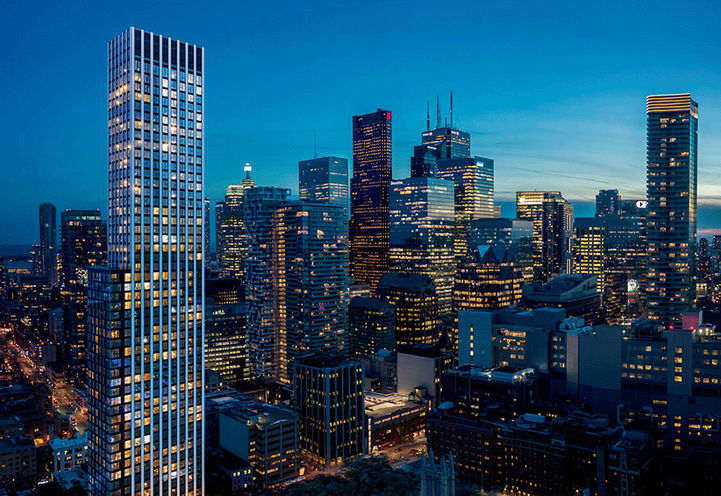 Queen Church Condos Night View