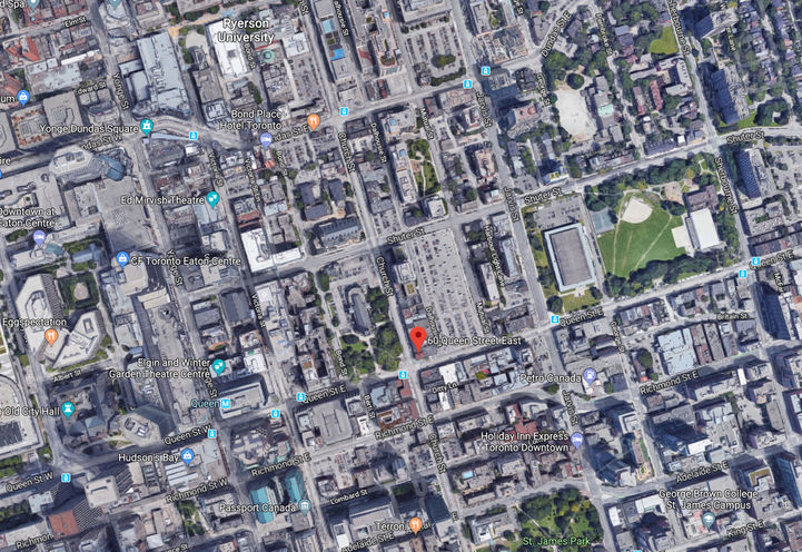 Site Location for Queen Church Condos