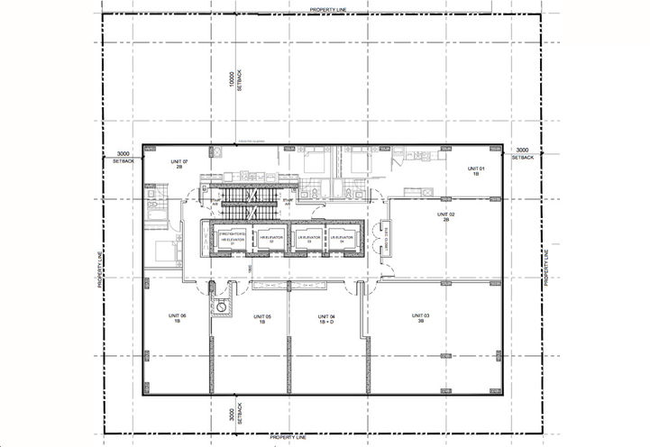 Typical Tower Floor Keyplate for Queen Church Condos