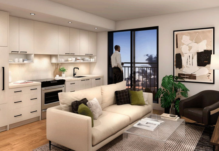 Radio Arts Condos Living Room Interior