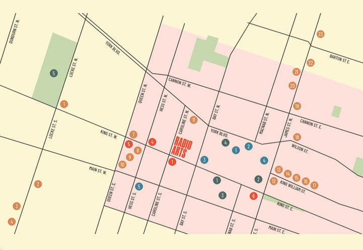 Radio Arts Condos Map of Surrounding Neighbourhood Amenities