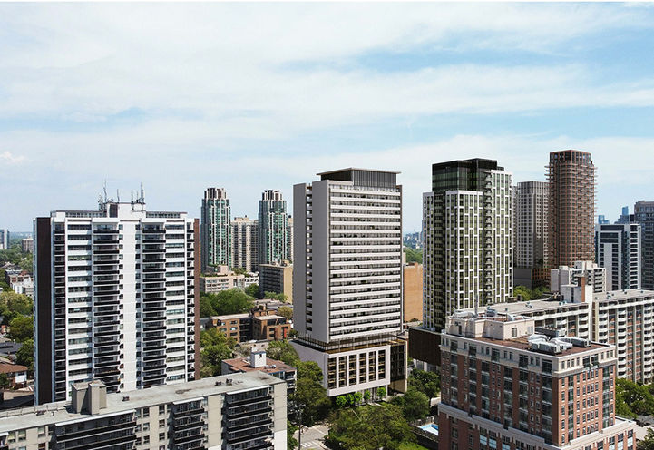 Raglan House Condos 2 Bird's Eye View of Tower Exteriors