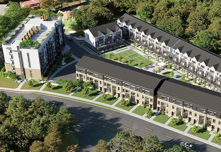 Rainwater Condos Aerial View of Condos and Towns