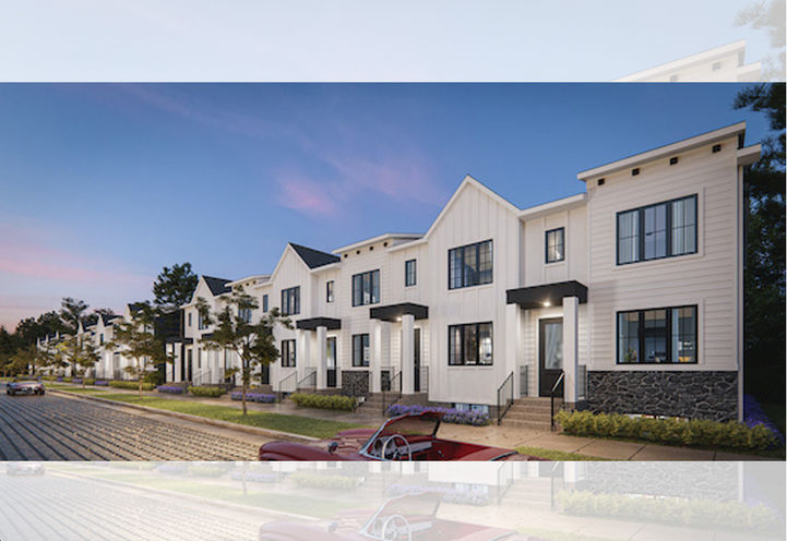 Rangeview Street Towns Streetscape View of Exteriors