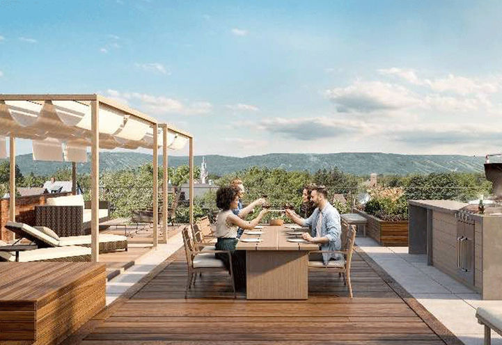 Regent Condos Collingwood- Rooftop Terrace with A nice view