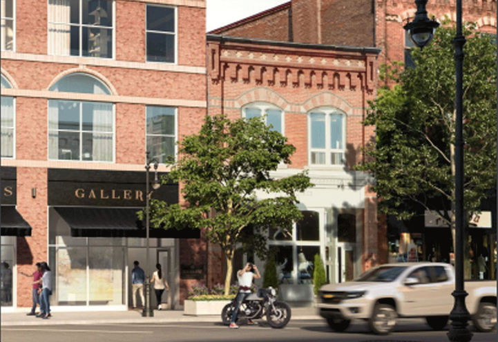 Regent Condos Collingwood- Street View of Retail Signage
