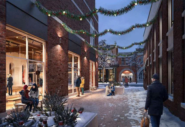 Regent Condos Collingwood- Winter Nights Street View