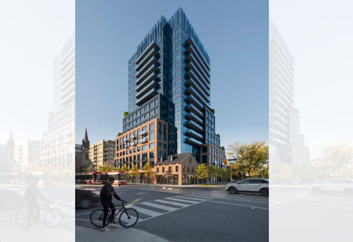 Reside on Richmond Condos Street Corner View of Exteriors