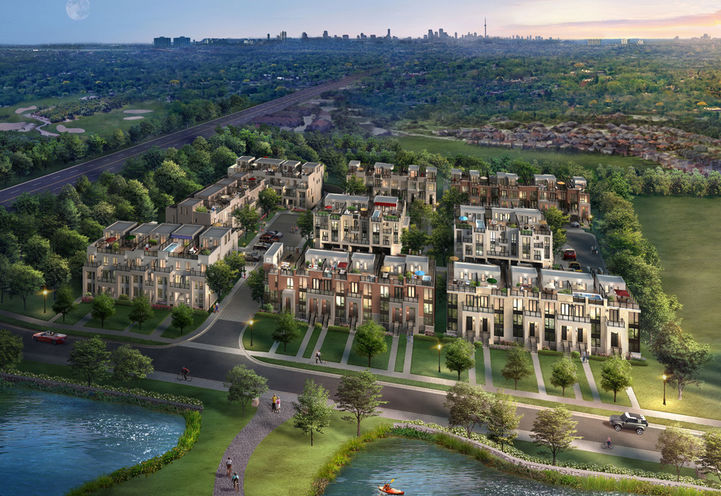 Richmond Hill Grace Towns Aerial View of Community