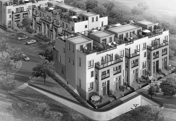 Richmond Hill Grace Towns Bird's Eye View of Townhomes