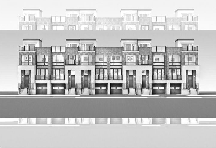 Richmond Hill Grace Towns Exterior Artist Drawing