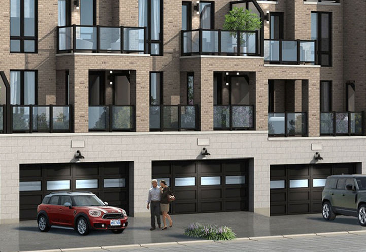 Richmond Hill Grace Towns- Looking to the Two-Door Garage