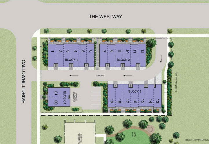 Richview Park Townhomes- Siteplan