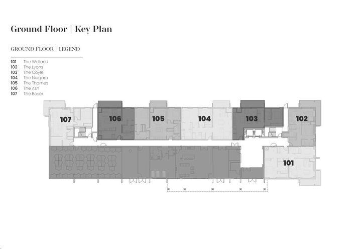 Riverwalk Niagara Condos- Ground Floor Keyplate