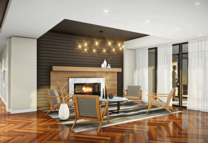 Riverwalk Niagara Condos- Lobby with Double Entry Doors