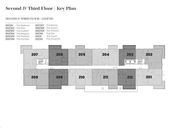 Riverwalk Niagara Condos- Second & Third Floor Keyplate