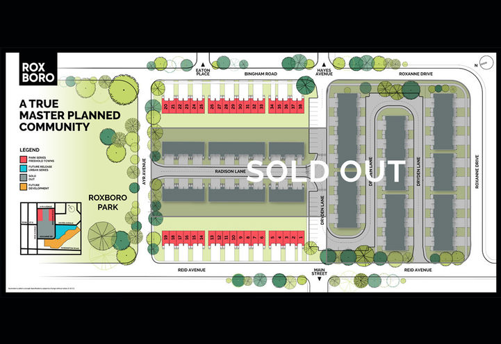 Roxboro Towns Aerial View of Project Site Plan