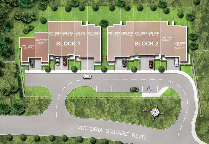 Royal Victoria Towns, Site Map Location
