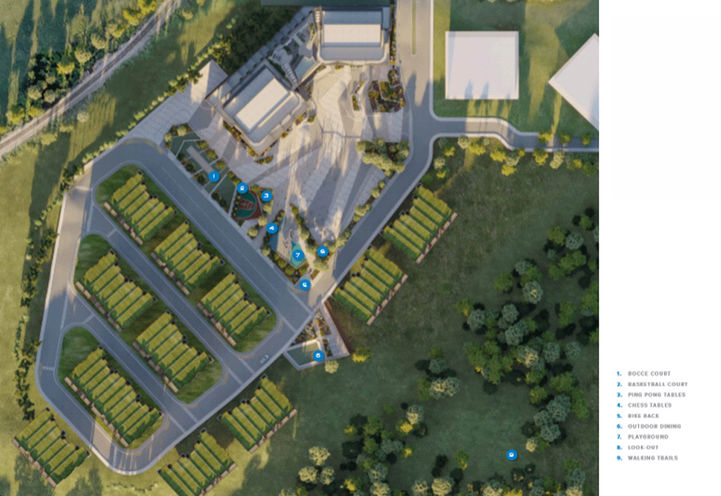 Aerial View of SXSW Community Site Plan