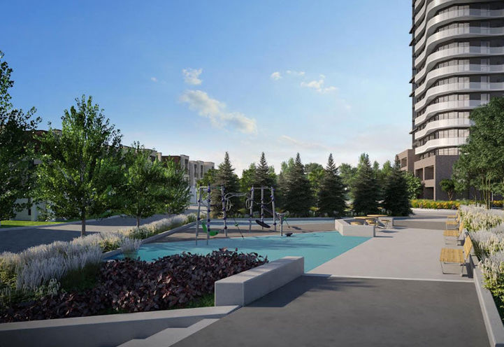 Children's Play Area with Monkey Bars at SXSW Condos 2