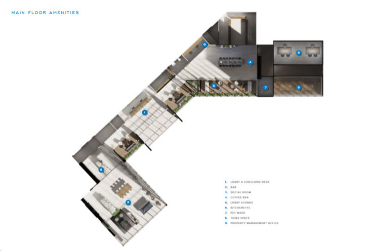 Ground Floor Amenities at SXSW Condos 2