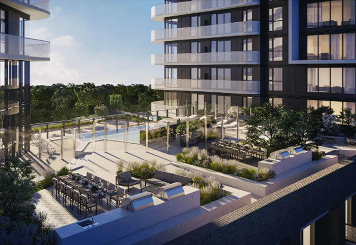 Outdoor Terrace and Pool  at SXSW Condos 2