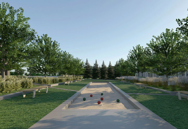 BOCCE Court at SXSW Condos