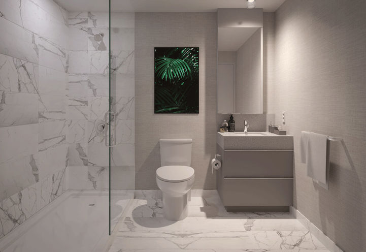 Bathroom Suite Interior at SXSW Condos