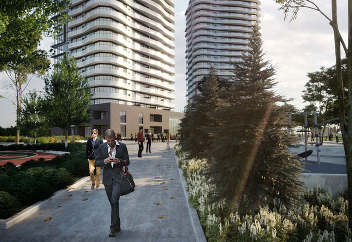 Community Courtyard  at SXSW Condos