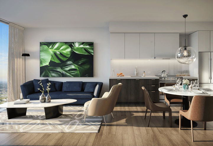 One Den Suite Interior at SXSW Condos