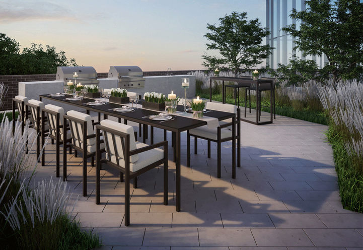 Outdoor BBQ Area at SXSW Condos