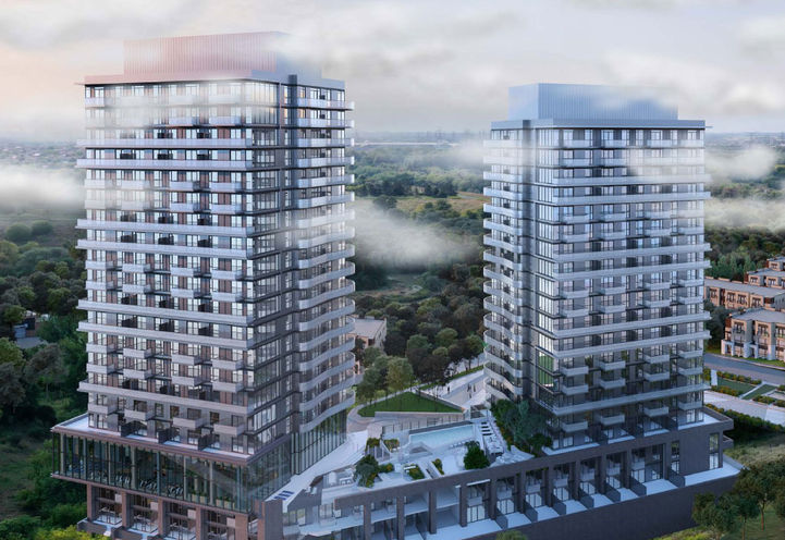 SXSW Condos Bird's Eye View of Tower Exteriors