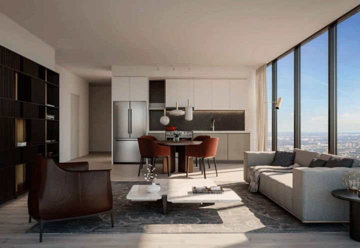 Two Bedroom Suite Kitchen at SXSW Condos