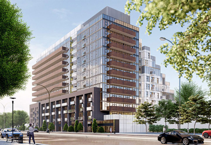 Sandstones Condos Streetscape View of Building Exteriors