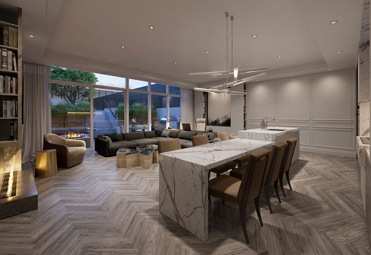 Savile on the Roe Towns Interior Suite Living Space