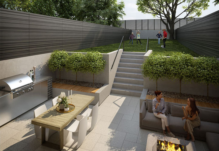 Savile on the Roe Towns Private Resident Backyard