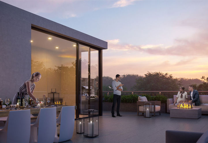 Savile on the Roe Towns Private Resident Rooftop Terrace