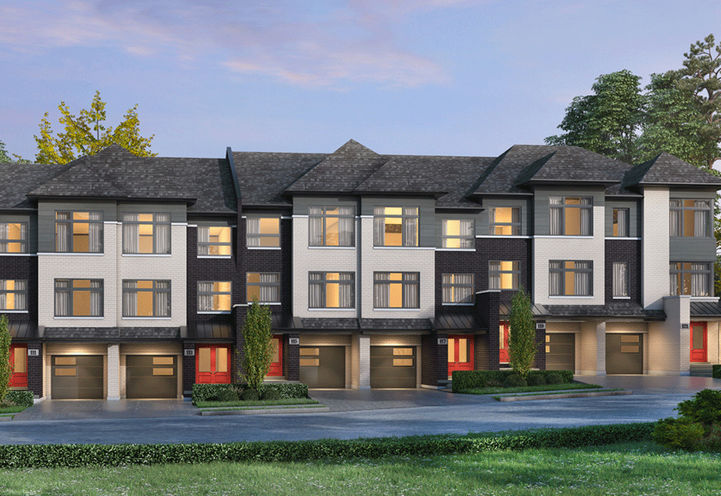Shining Hill Homes- Street View of Townhomes