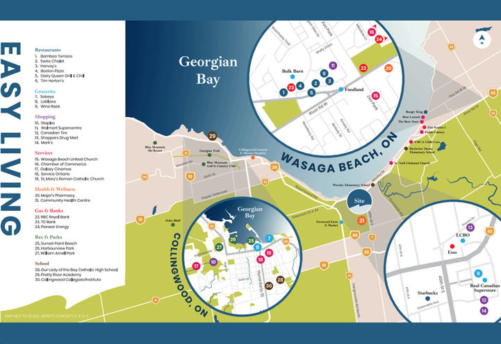 Shoreline Point Homes - Neighbourhood Amenity Map