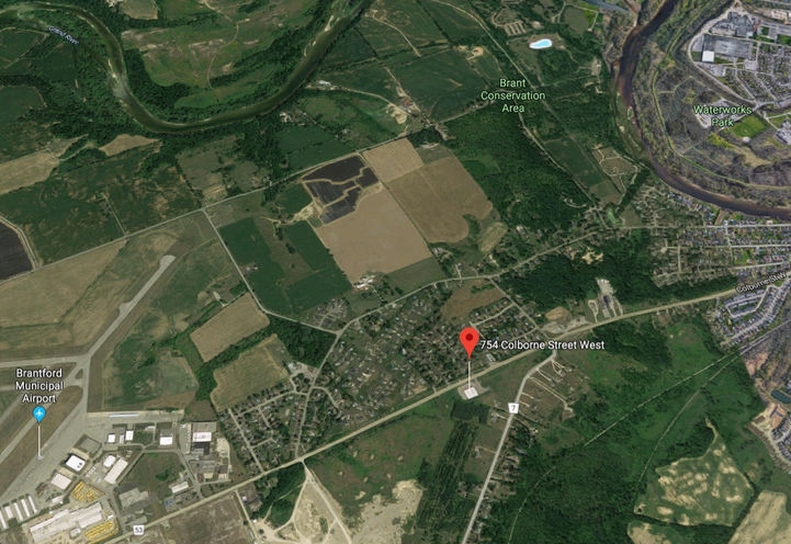 Aerial Map View of Future Location of Sienna Woods Towns