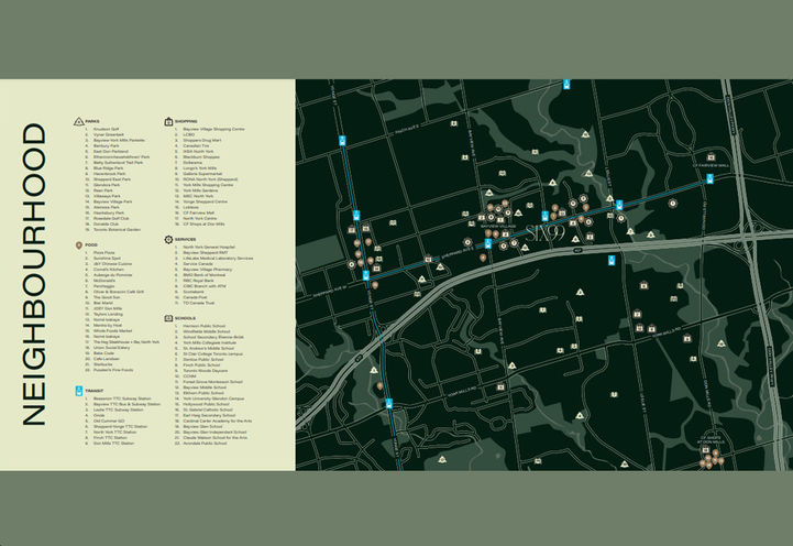 Six99 Condos Map of Neighbourhood Amenities