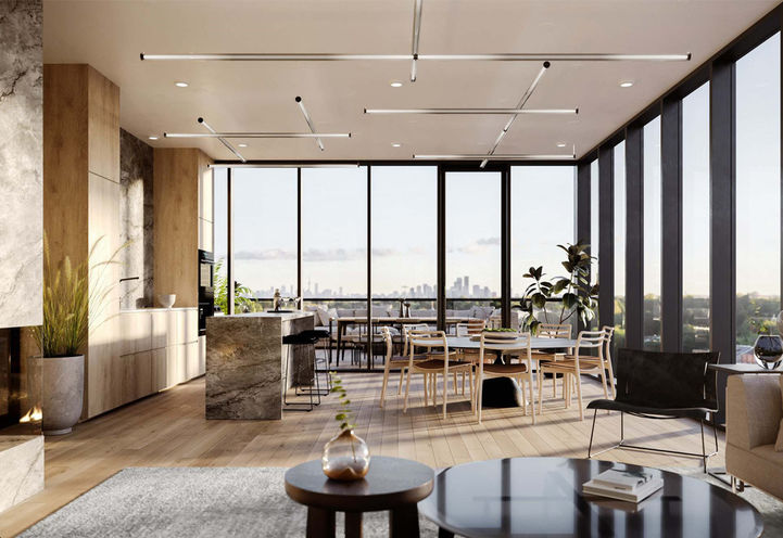 Six99 Condos Open Concept Living Space